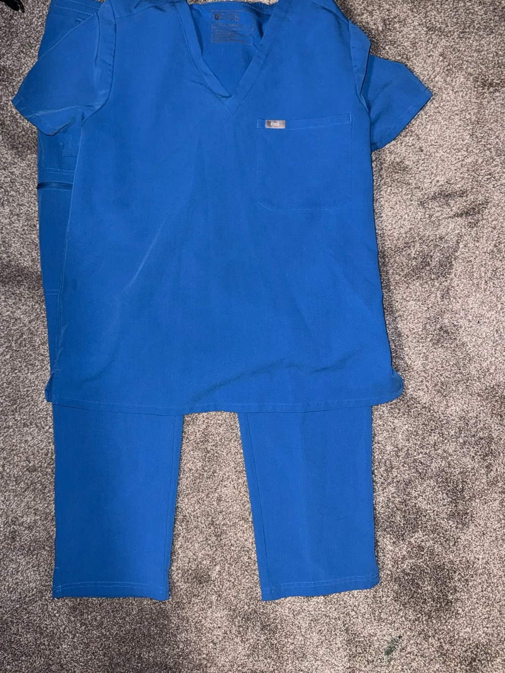 Figs Women's scrub set - Royal Blue L/LP